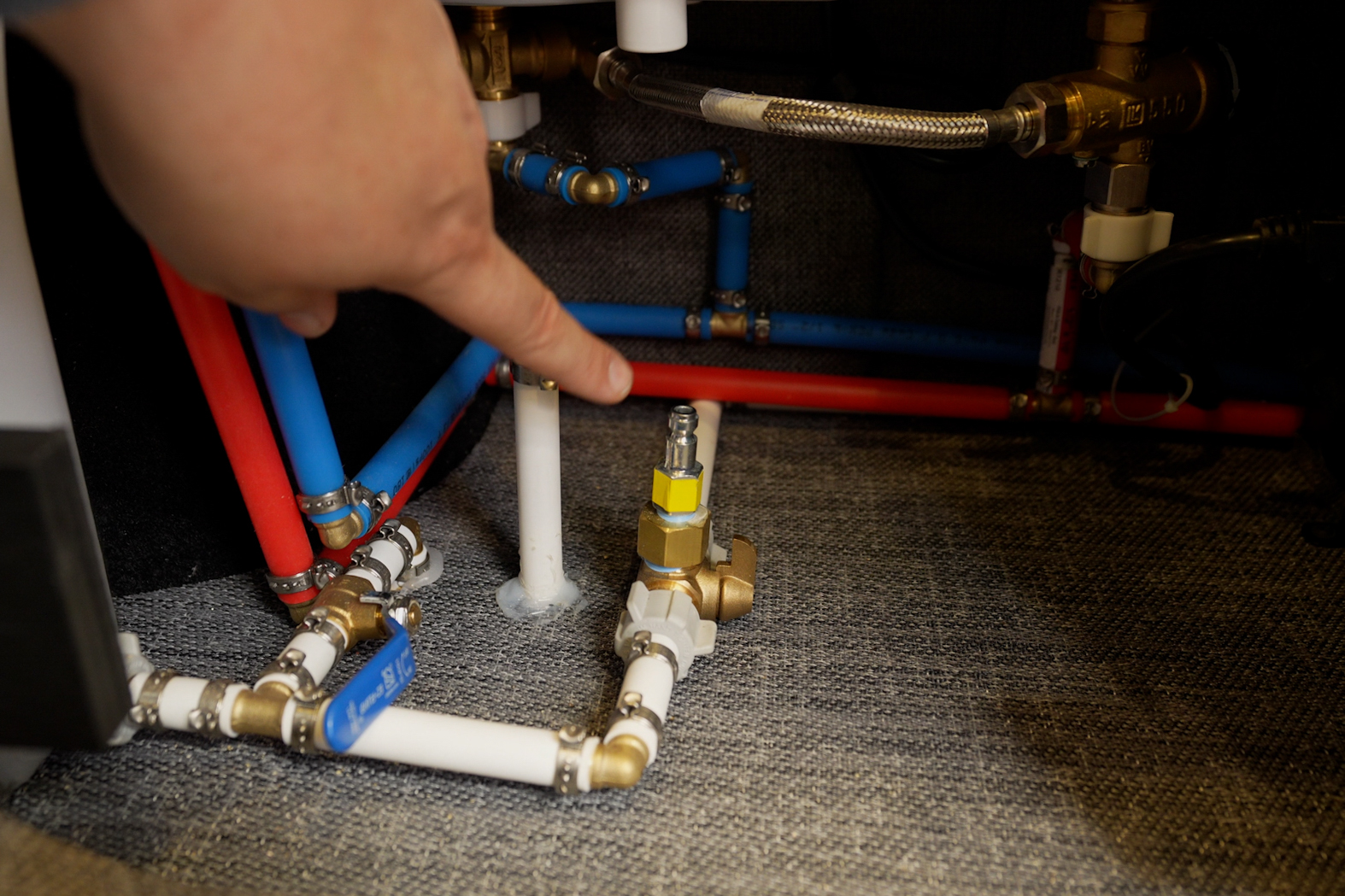 This is the air compressor connection point.